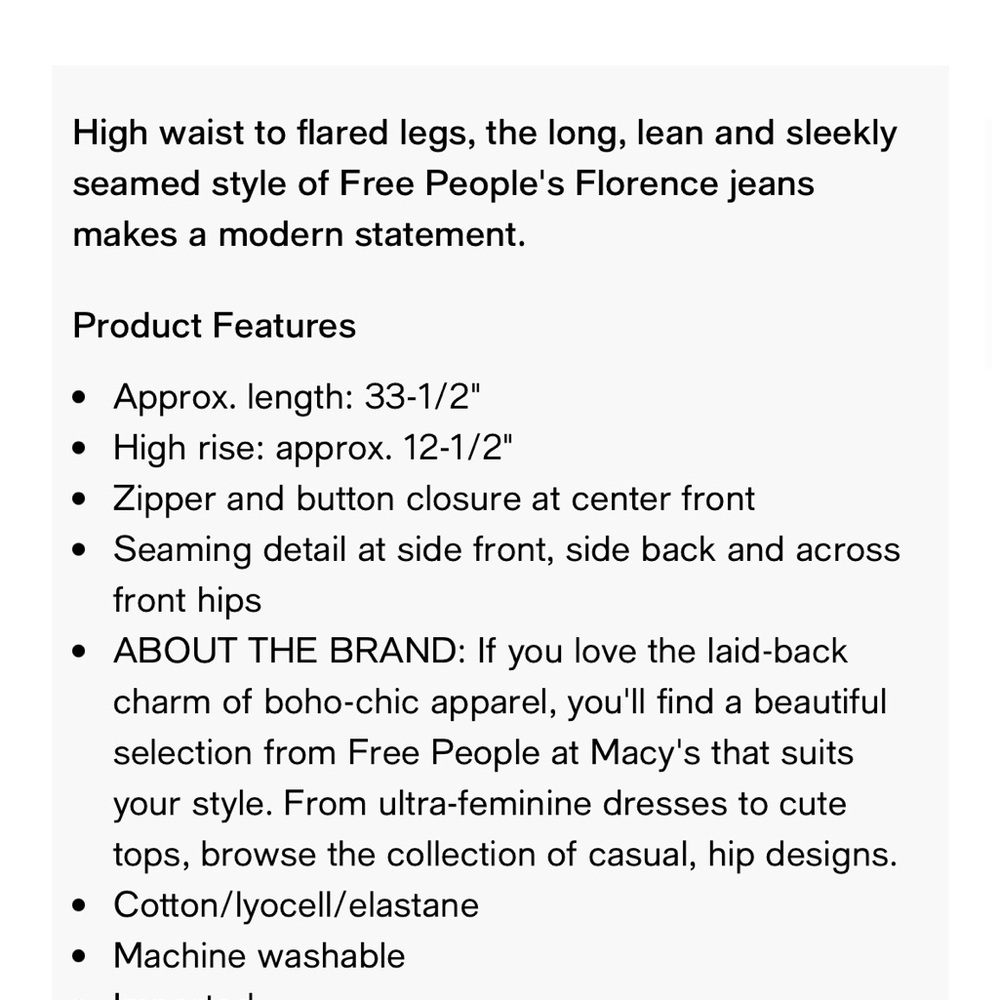 Free People Florence flare jeans EUC - Picture 3 of 7